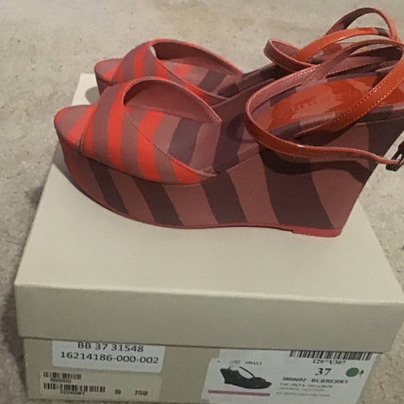 Burberry Multicolor Wedge Sandal - Picture 9 of 13